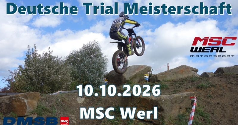 5. Lauf zur Deutschen Trial-Meisterschaft 2026 am 10.10.2025
